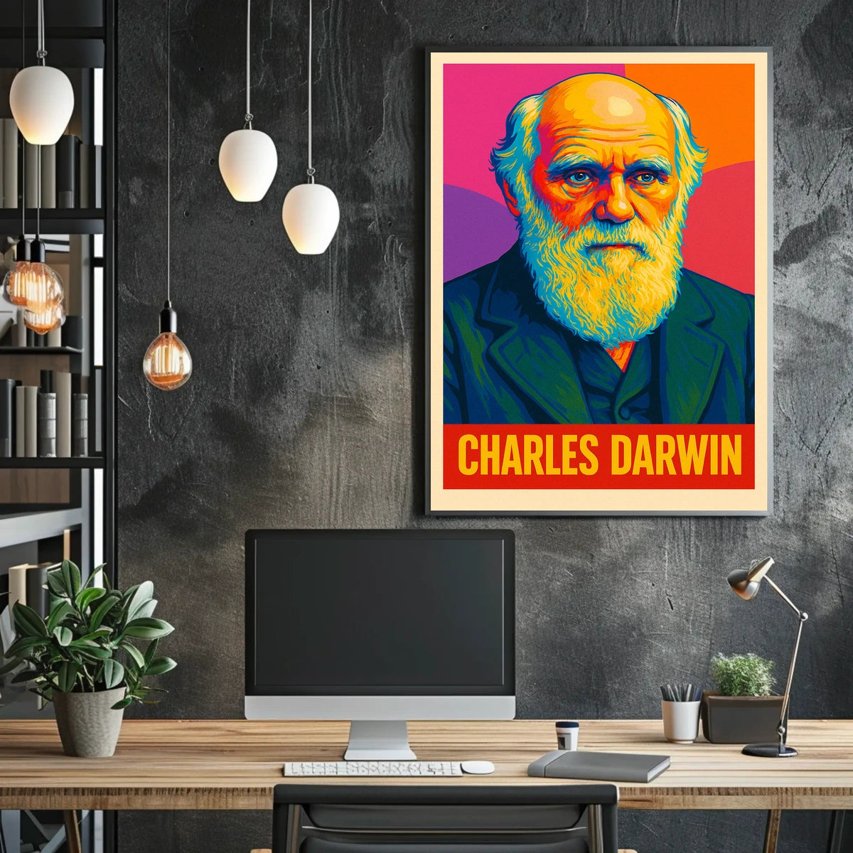 Charles Darwin Evolutionary Visionary Poster