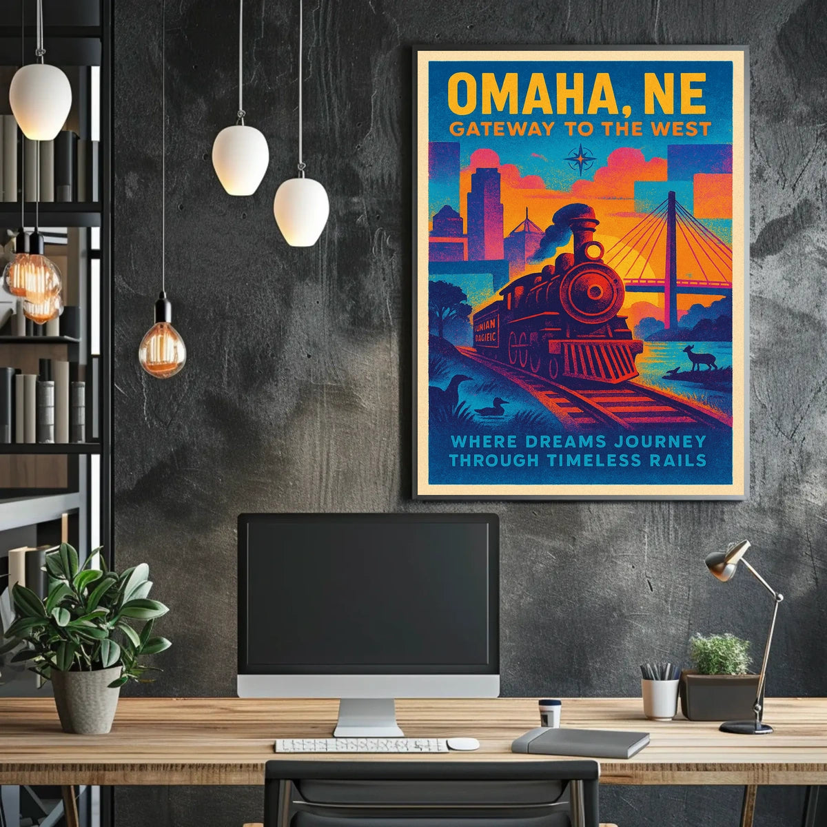 Omaha, NE Gateway to the West Poster