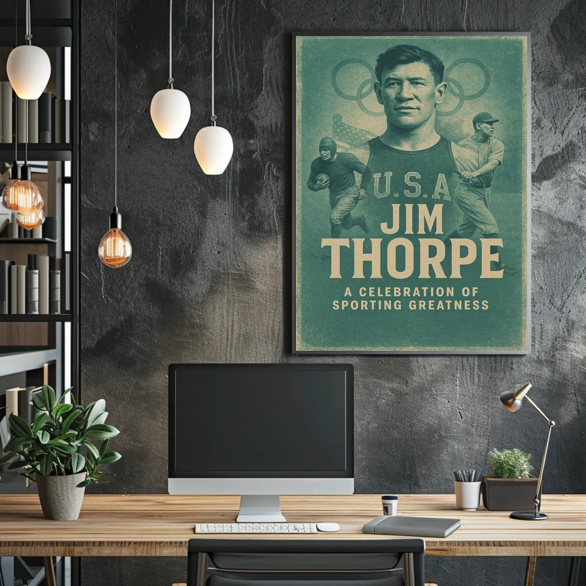 Celebrating a Legend Jim Thorpe Poster