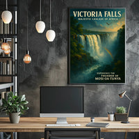 Victoria Falls Adventure Travel Poster