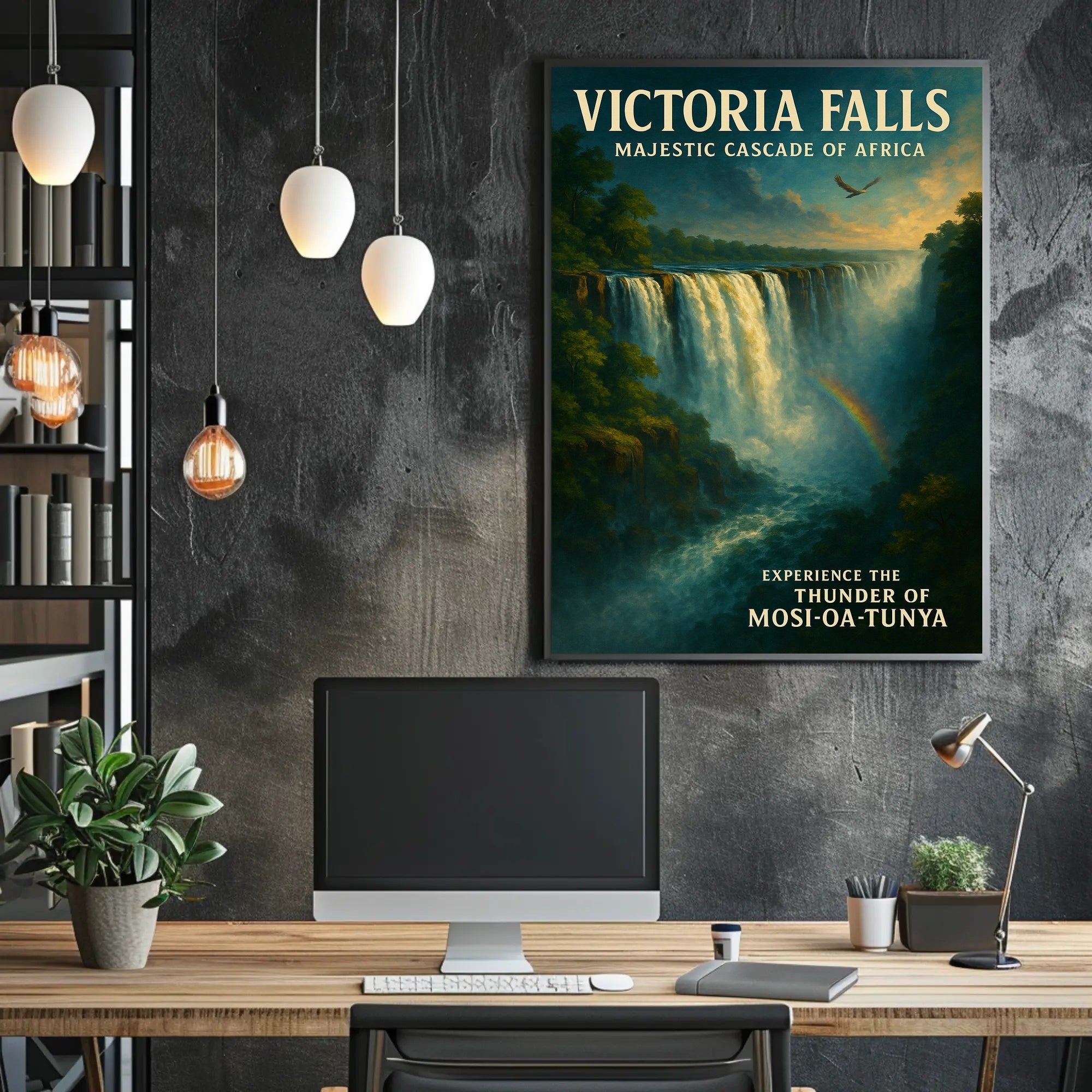 Victoria Falls Adventure Travel Poster