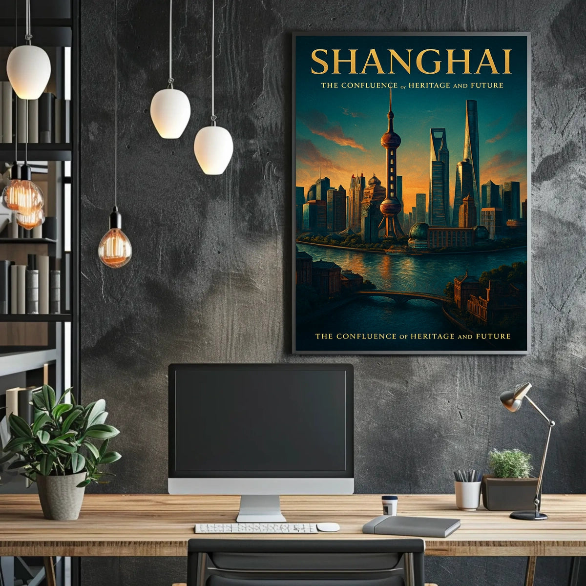 Shanghai The Confluence of Heritage and Future Poster