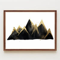 Golden Peaks Poster