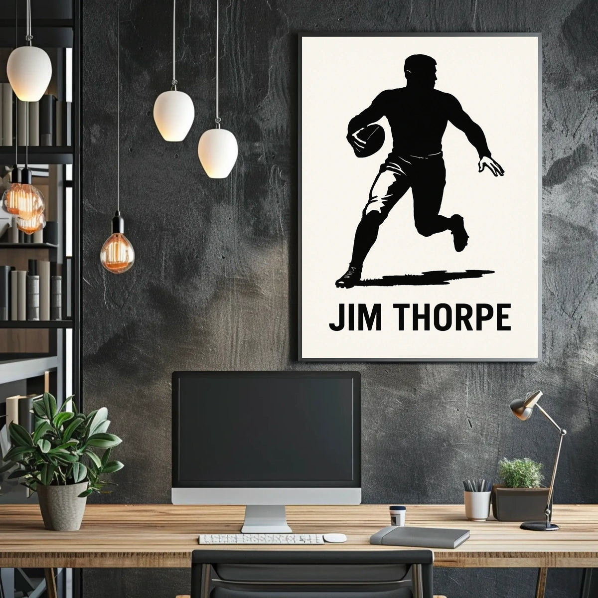 Jim Thorpe Athletic Icon Poster