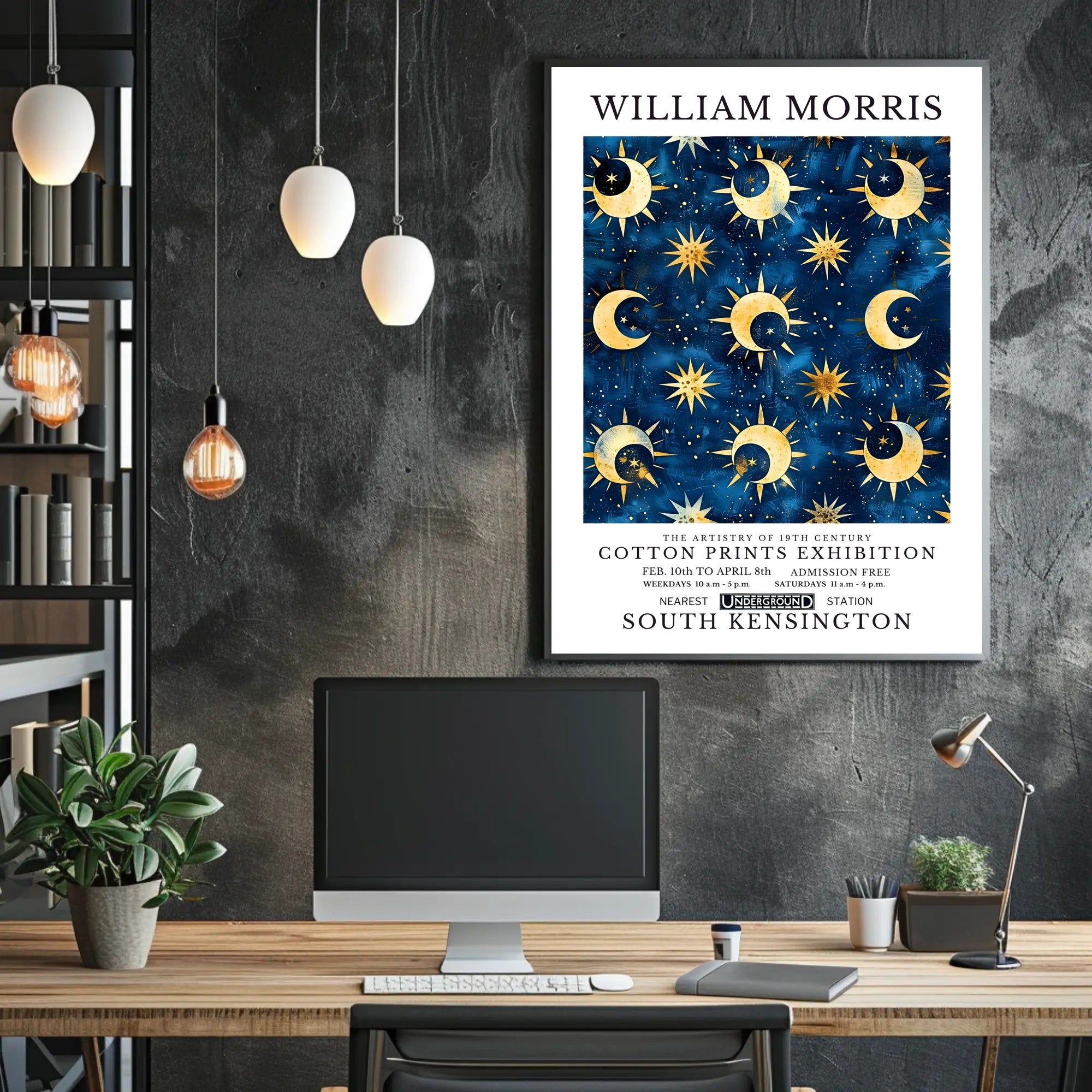 William Morris 19th Century Cotton Prints Poster
