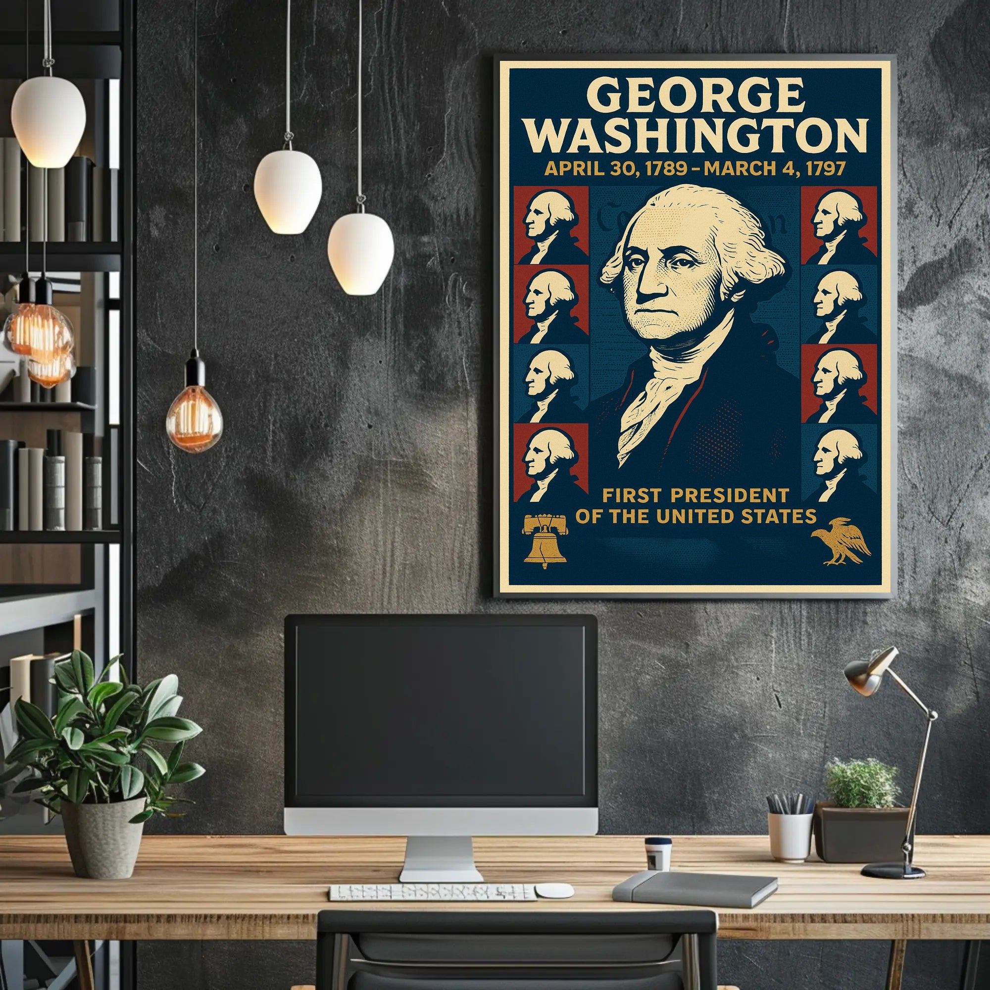 George Washington 1st President Poster PosterGoat