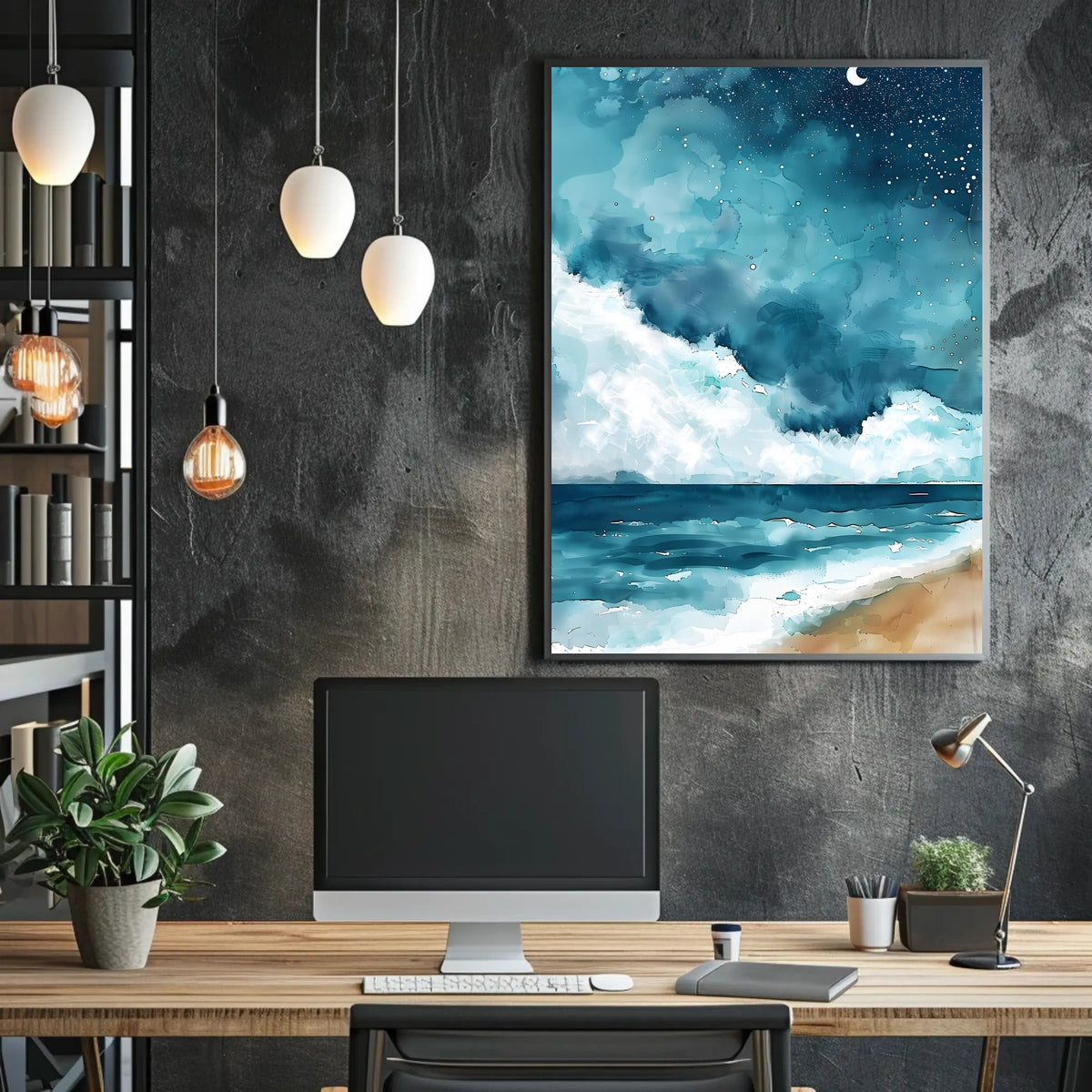 Celestial Seascape Poster