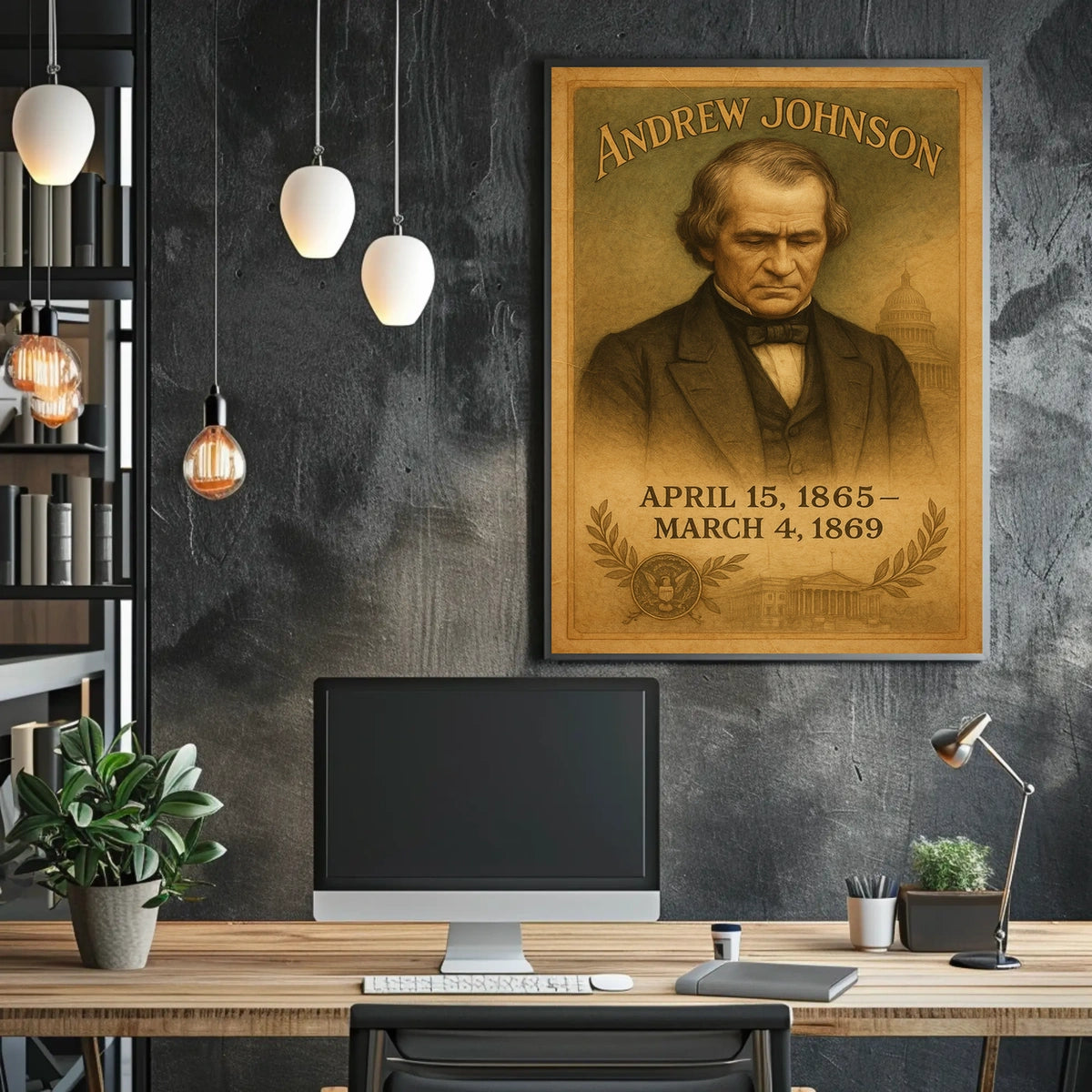 Andrew Johnson 17th President Poster