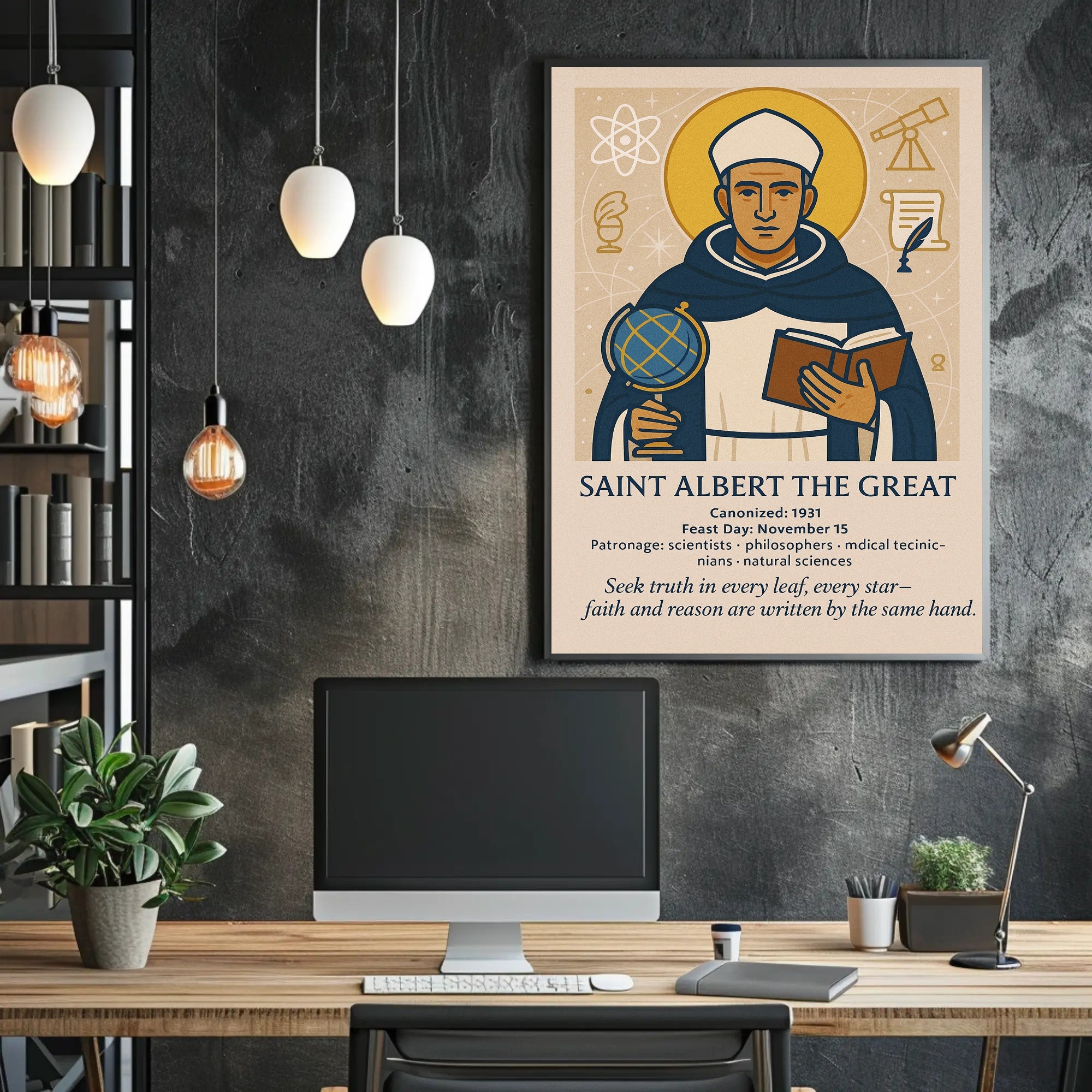 Saint Albert the Great Poster PosterGoat