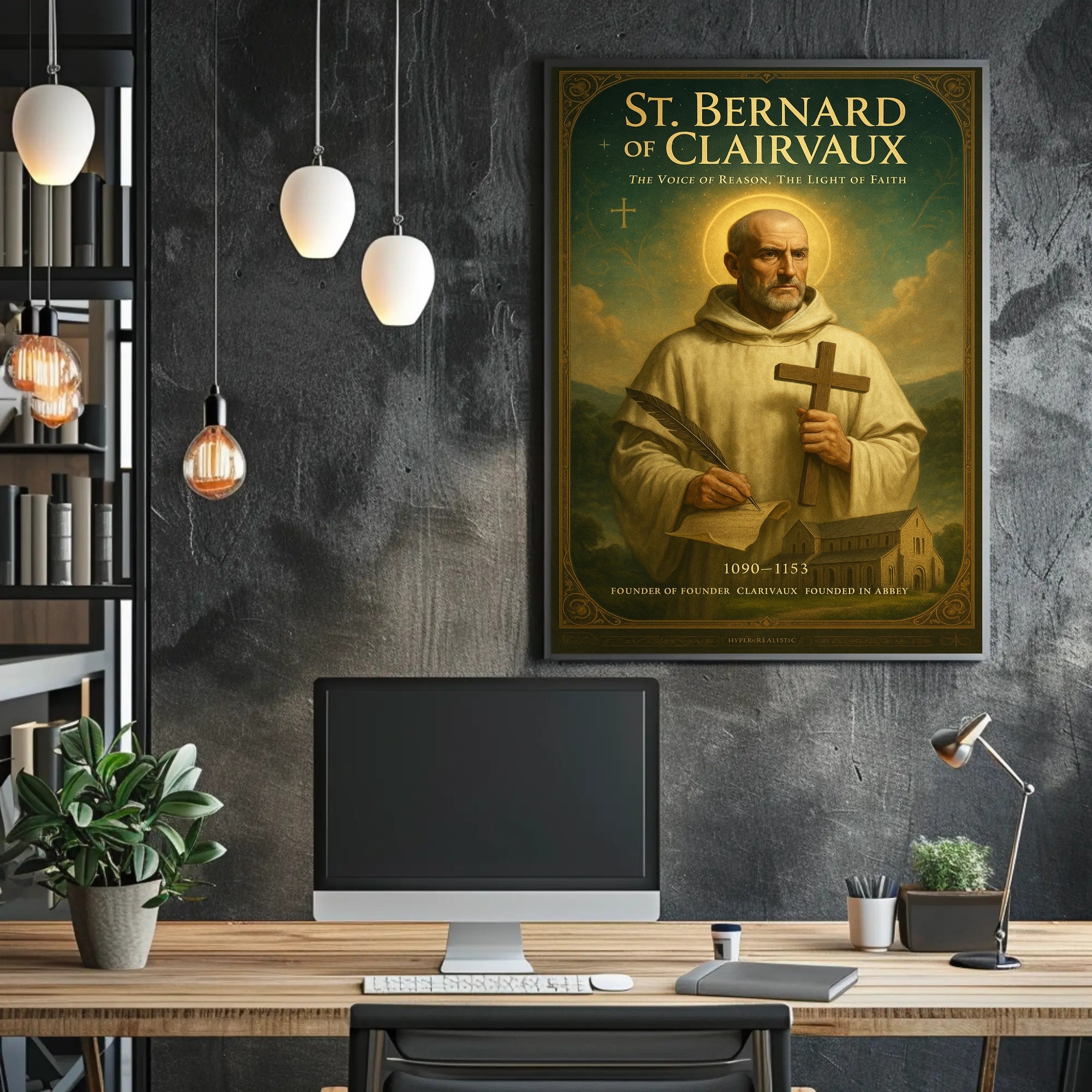 St. Bernard of Clairvaux Poster PosterGoat