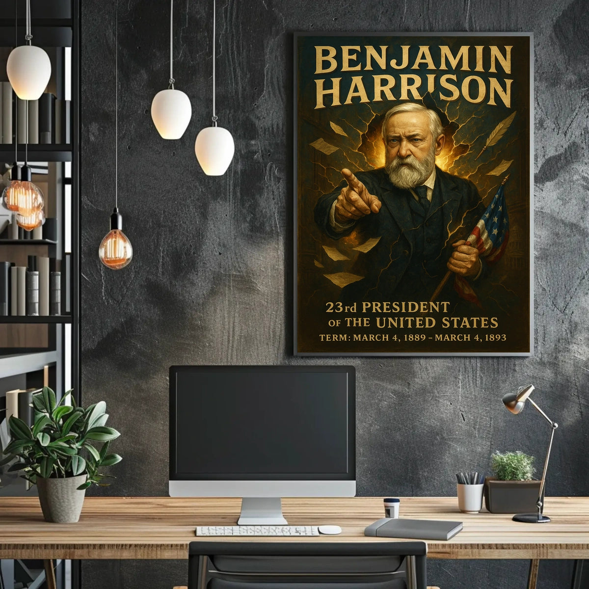 Benjamin Harrison 23rd President Poster