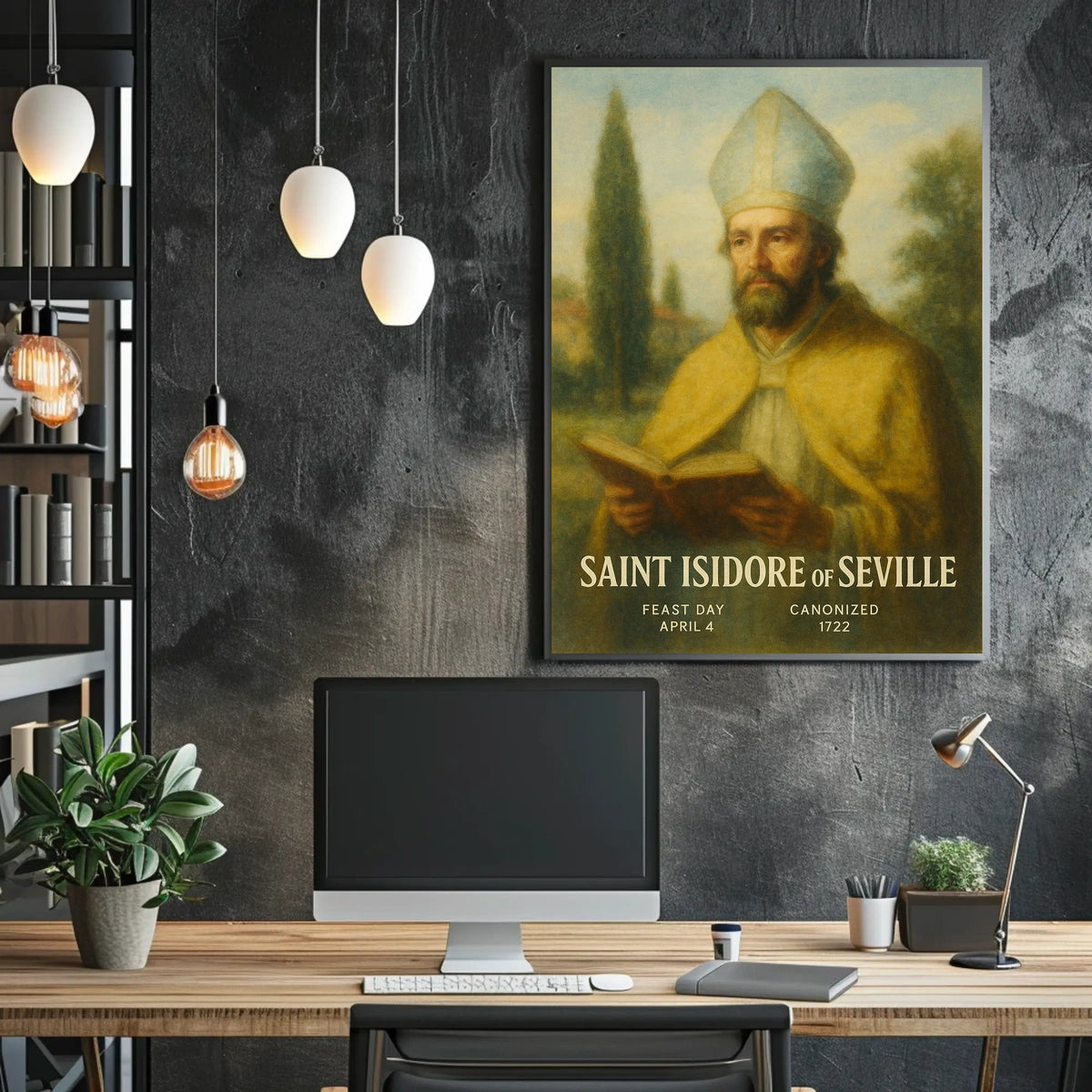 Saint Isidore Of Seville Poster