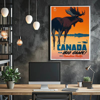 Canada Adventure Awaits: Vintage Travel Poster PosterGoat