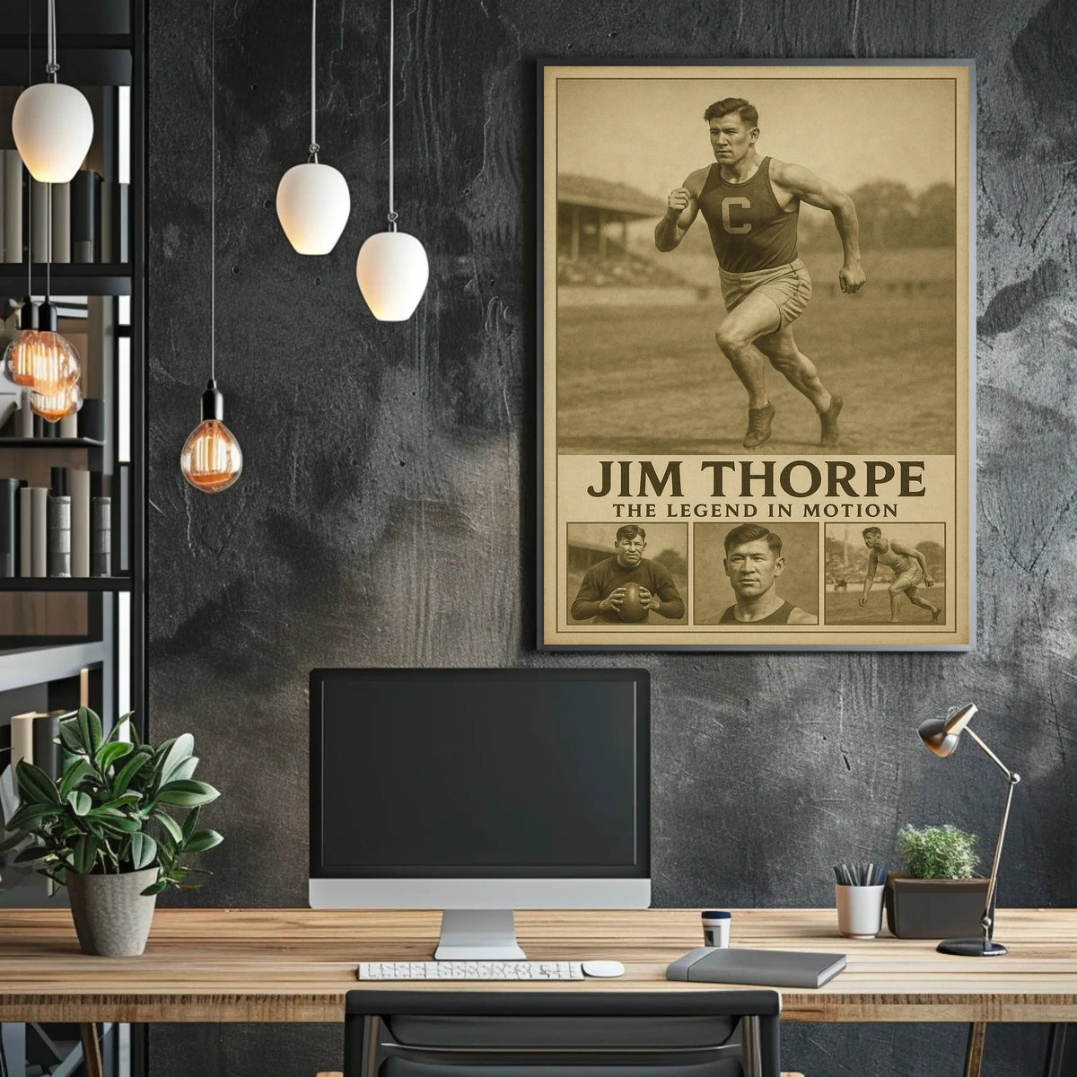 Jim Thorpe Iconic Sports Legend Jim Thorpe Poster