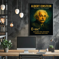 Albert Einstein The Genius of the Century Poster