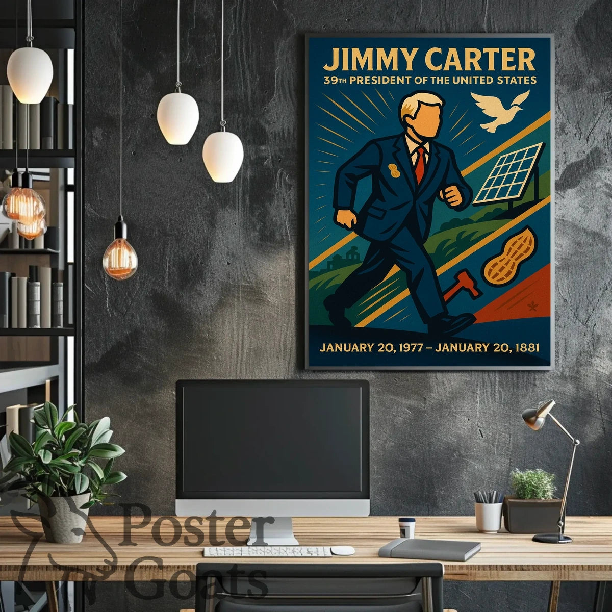 Jimmy Carter Vintage Presidential Poster