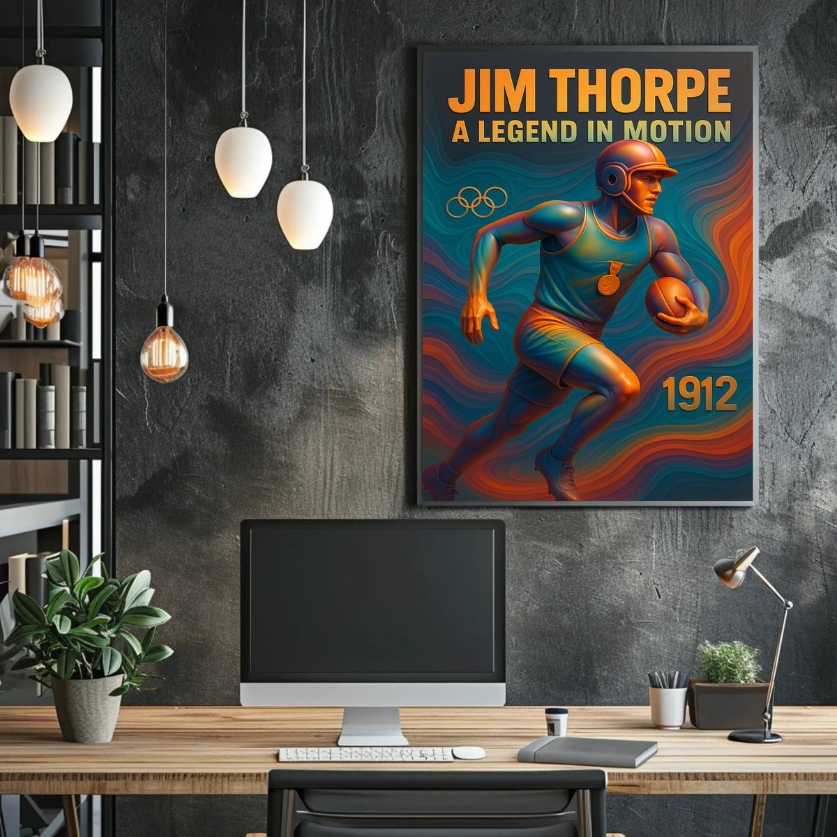 Jim Thorpe Iconic Athlete Jim Thorpe Poster