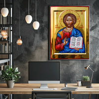 Icon of Christ Pantocrator Poster
