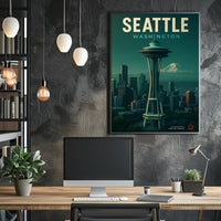 Seattle Skyline Poster PosterGoat