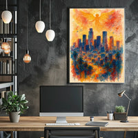 Angelic Skyline Wanderlust Home Gallery Wall Art Decor Dream Keepsake Calming Portrait Poster