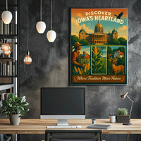 Discover IowaS Heartland Poster