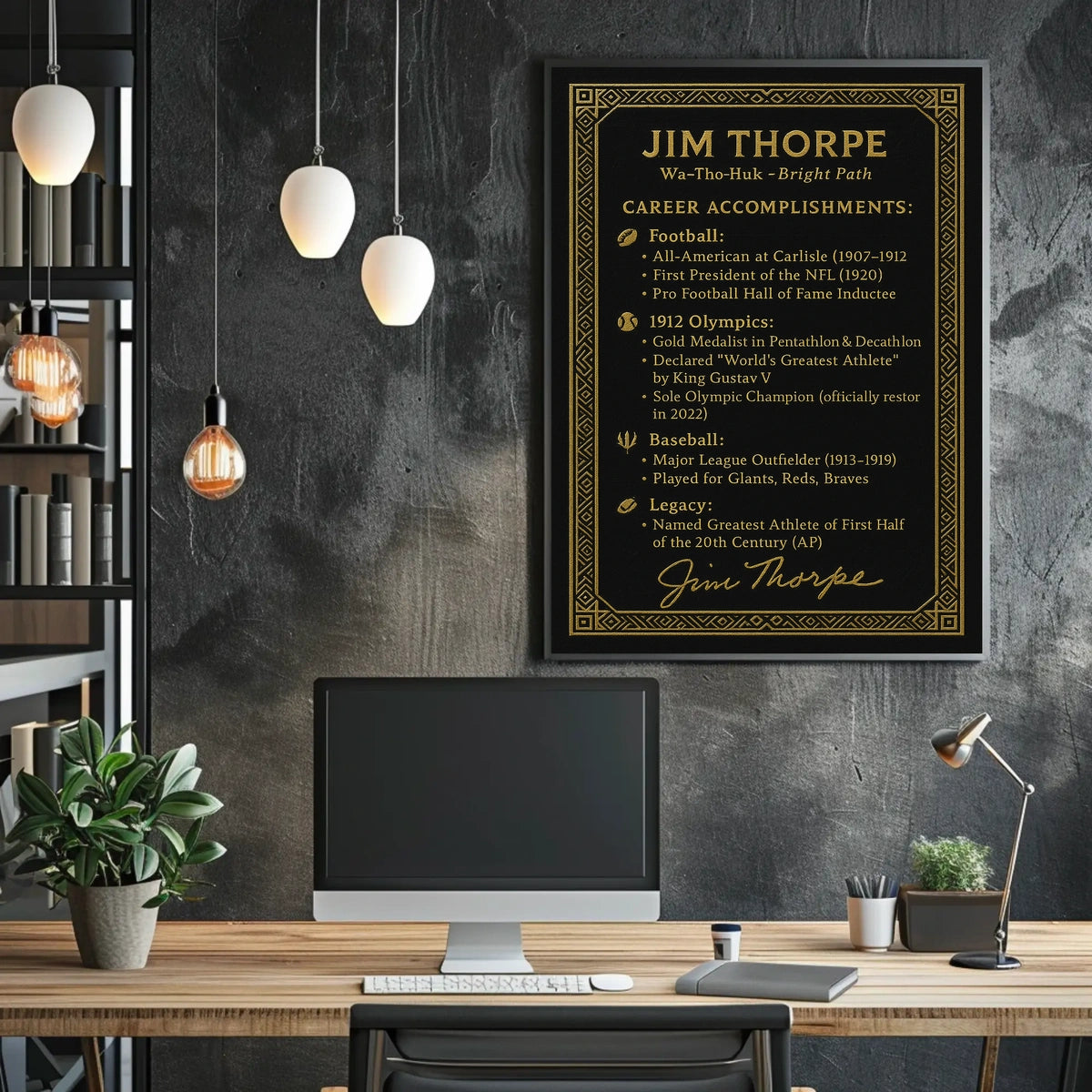 Jim Thorpe A Legacy of Athletic Excellence Poster