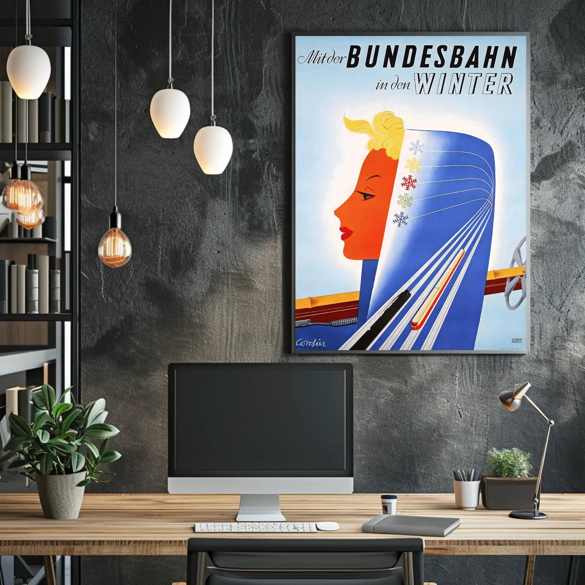 Journey With The Bundesbahn Into Winter Poster