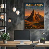Badlands National Park Erosion-Etched Poster