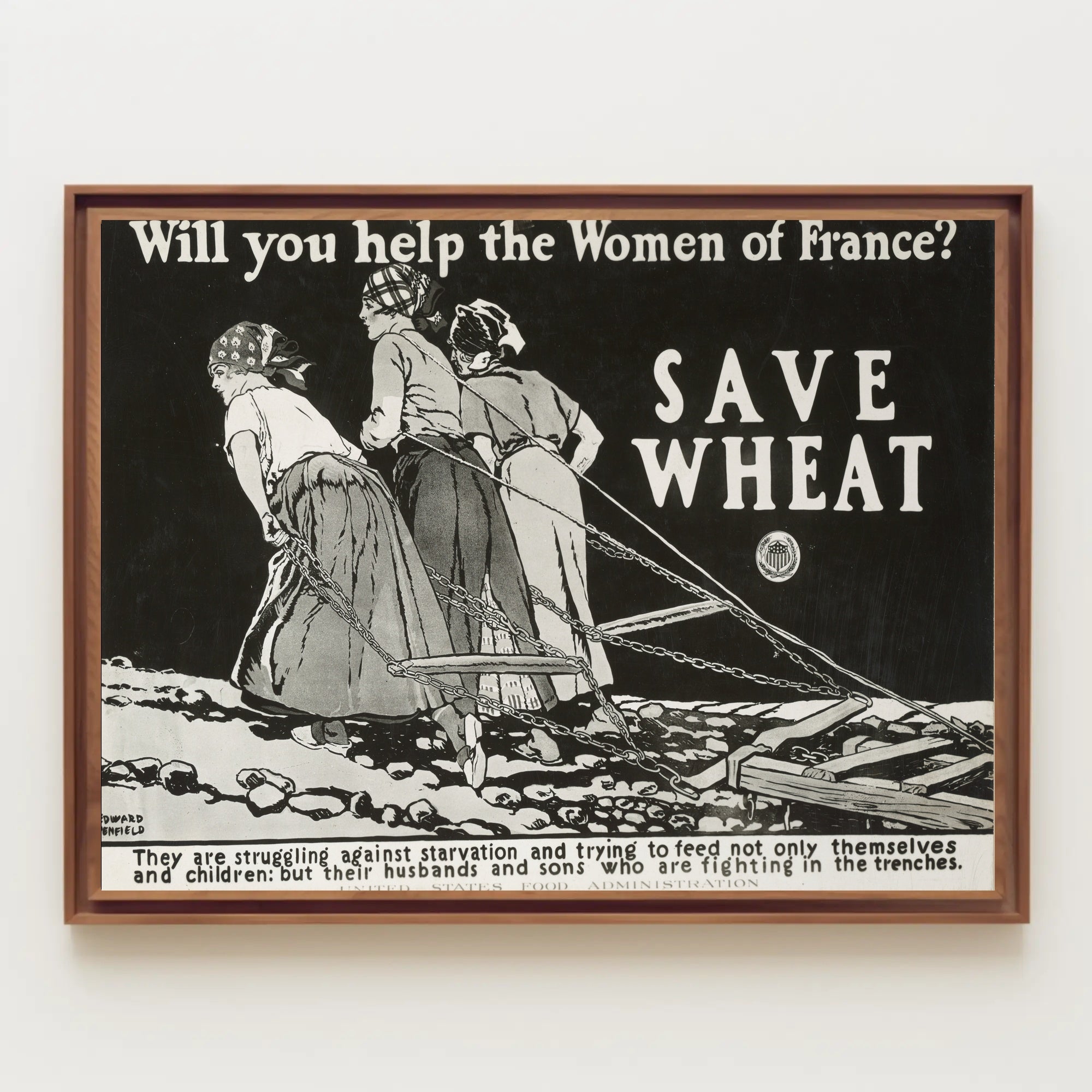 Women of France Vintage Patriotic Propaganda Poster PosterGoat