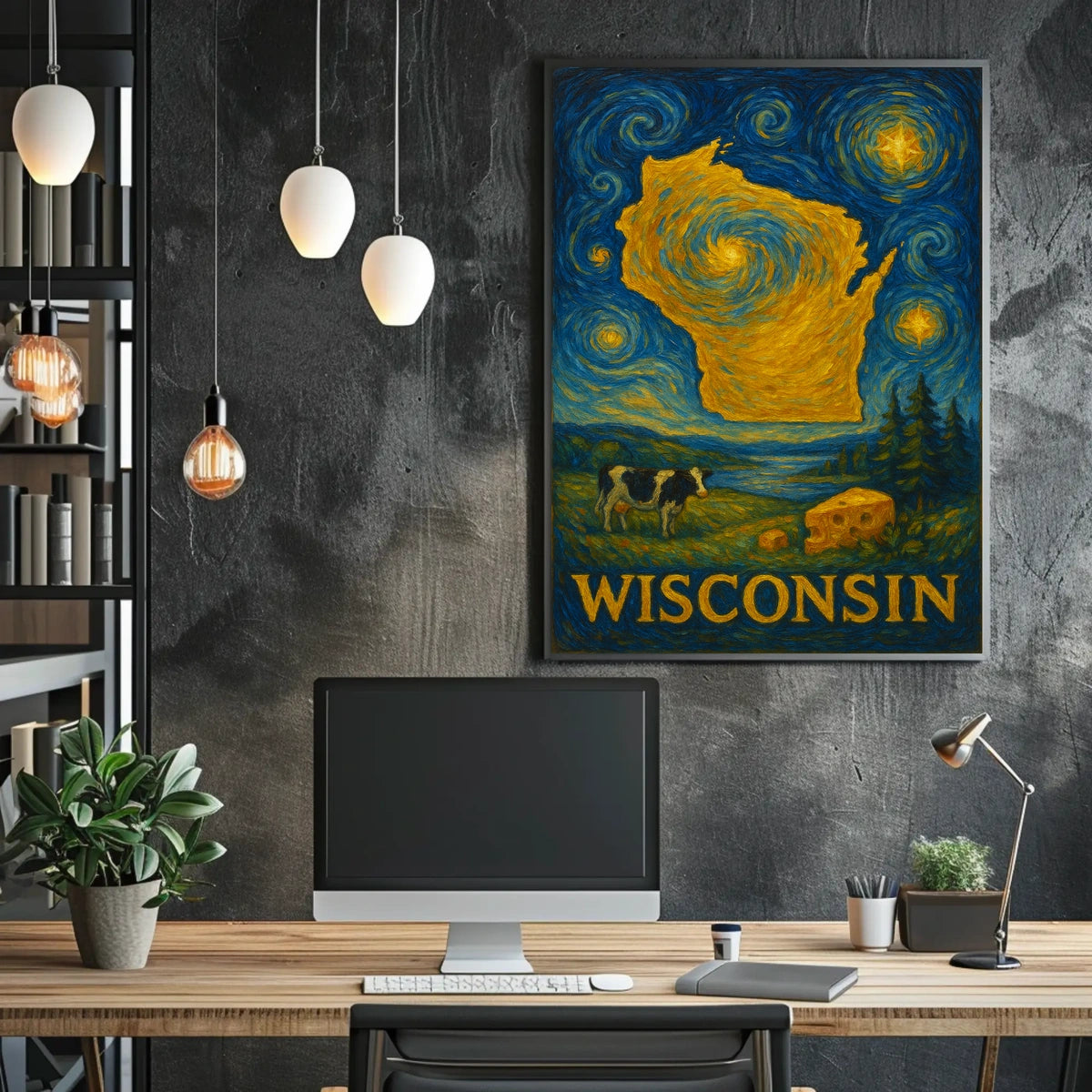 Wisconsin A Starry Tribute Poster