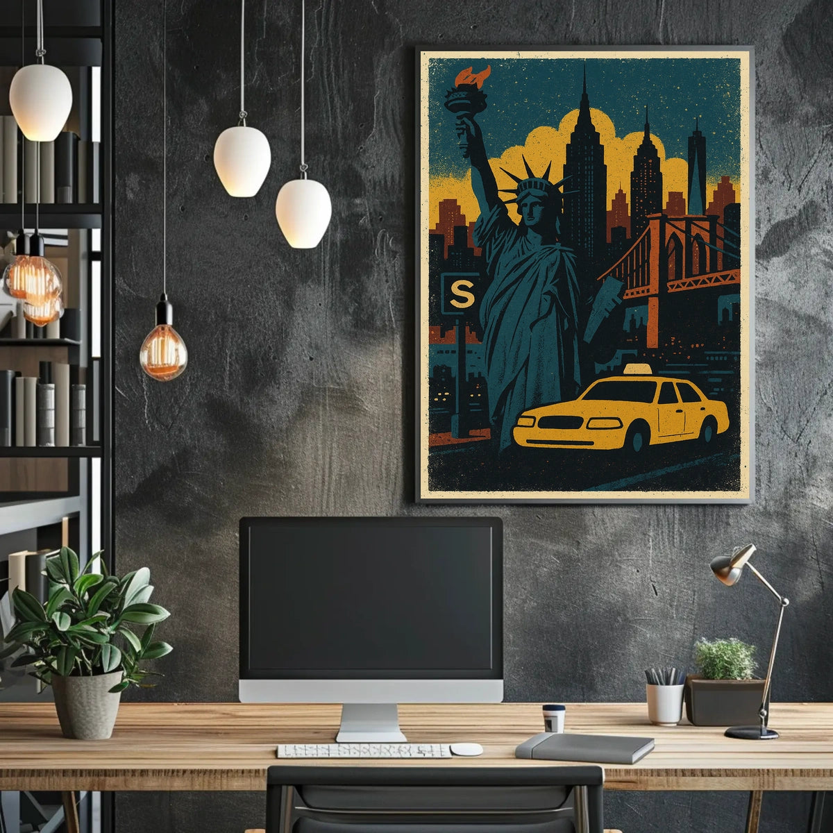 Iconic New York City Poster For Modern Home Decor Fans