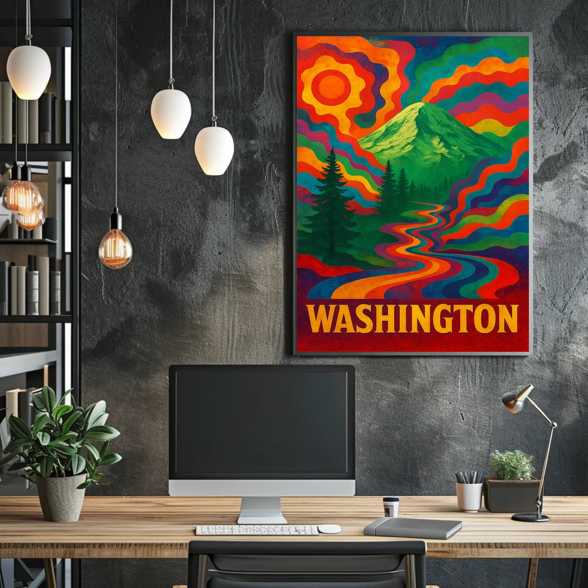 Vibrant Washington Landscape Poster
