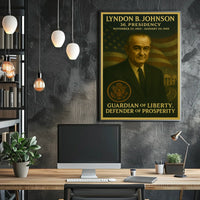 Lyndon B. Johnson Presidential Era Historical or Presidential Poster