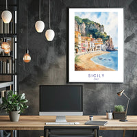 Scenic Sicily Poster PosterGoat