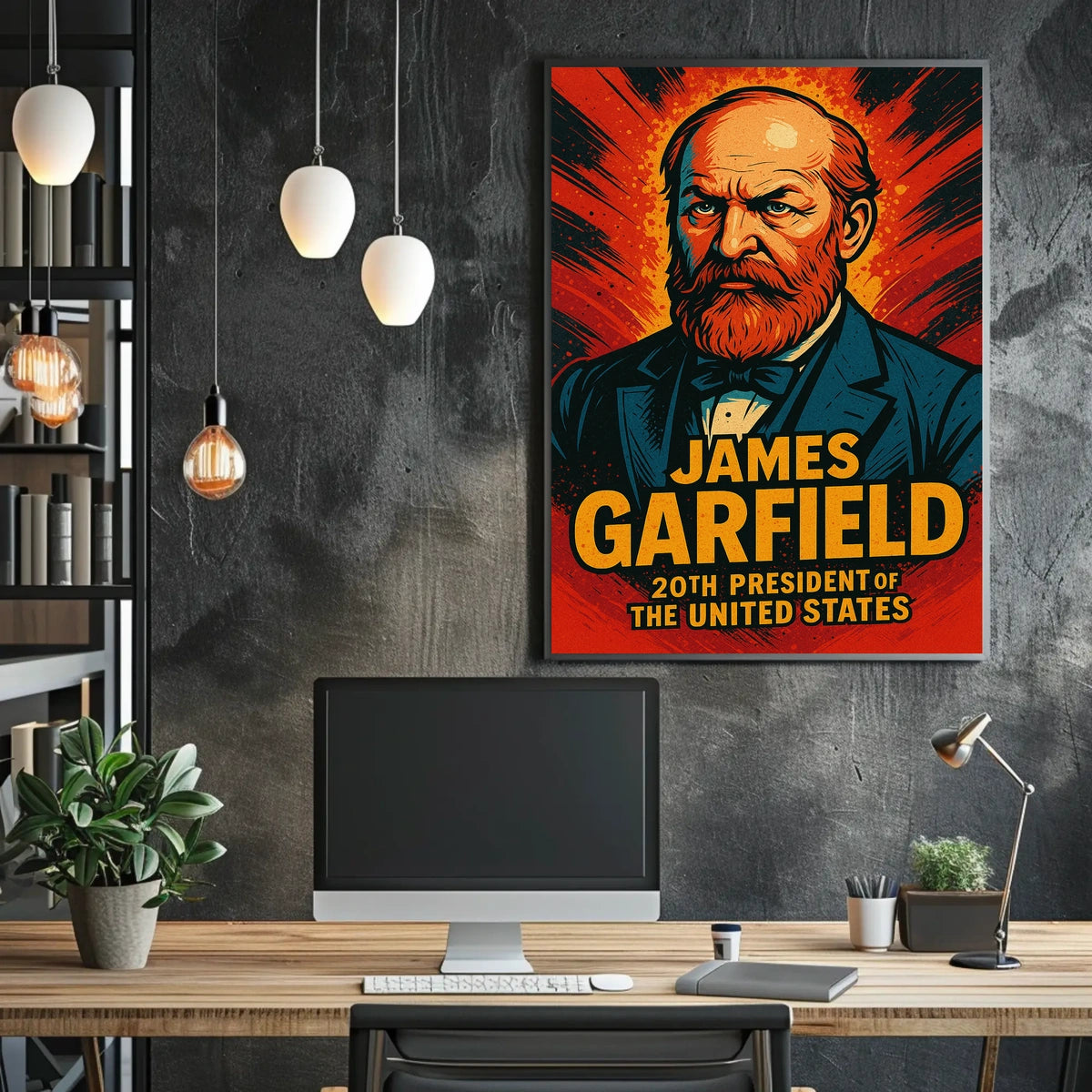 James Garfield 20th President Poster Vintage 18x24 Edition