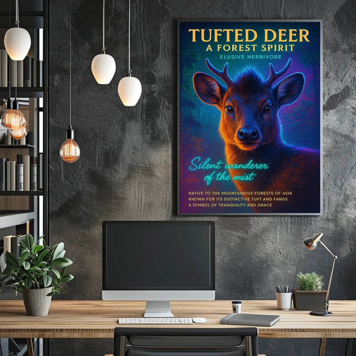 Tufted Deer A Forest Spirit Poster