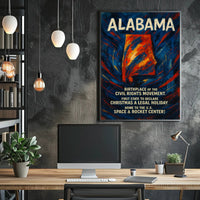 Alabama A Historic and Cultural Hub Poster