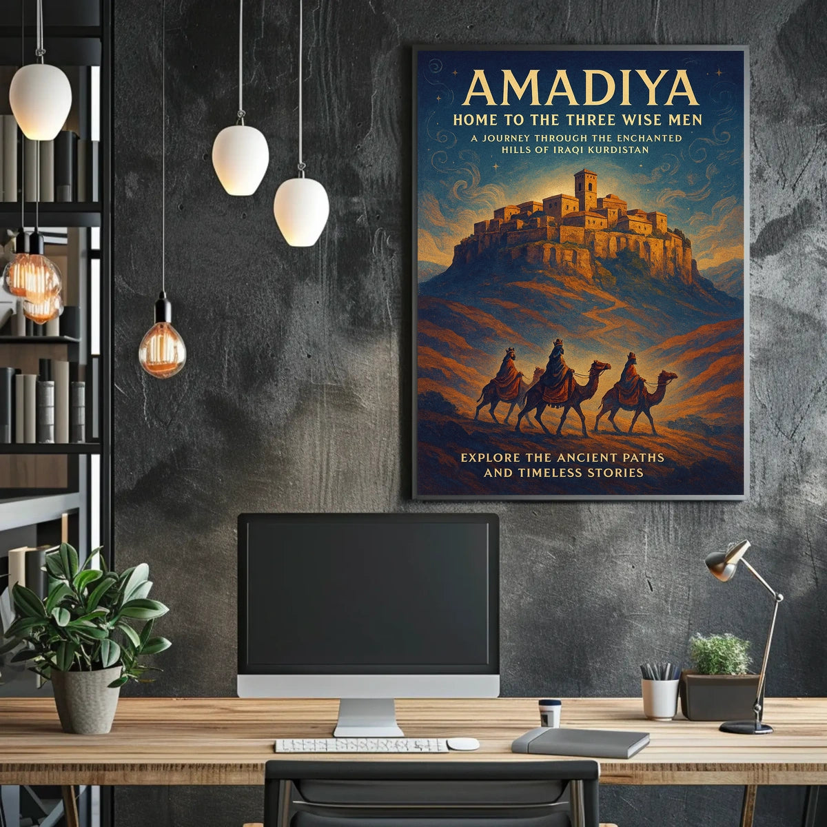 Amadiya Home to the Three Wise Men Poster