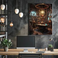 Steampunk Alchemist's Laboratory Poster