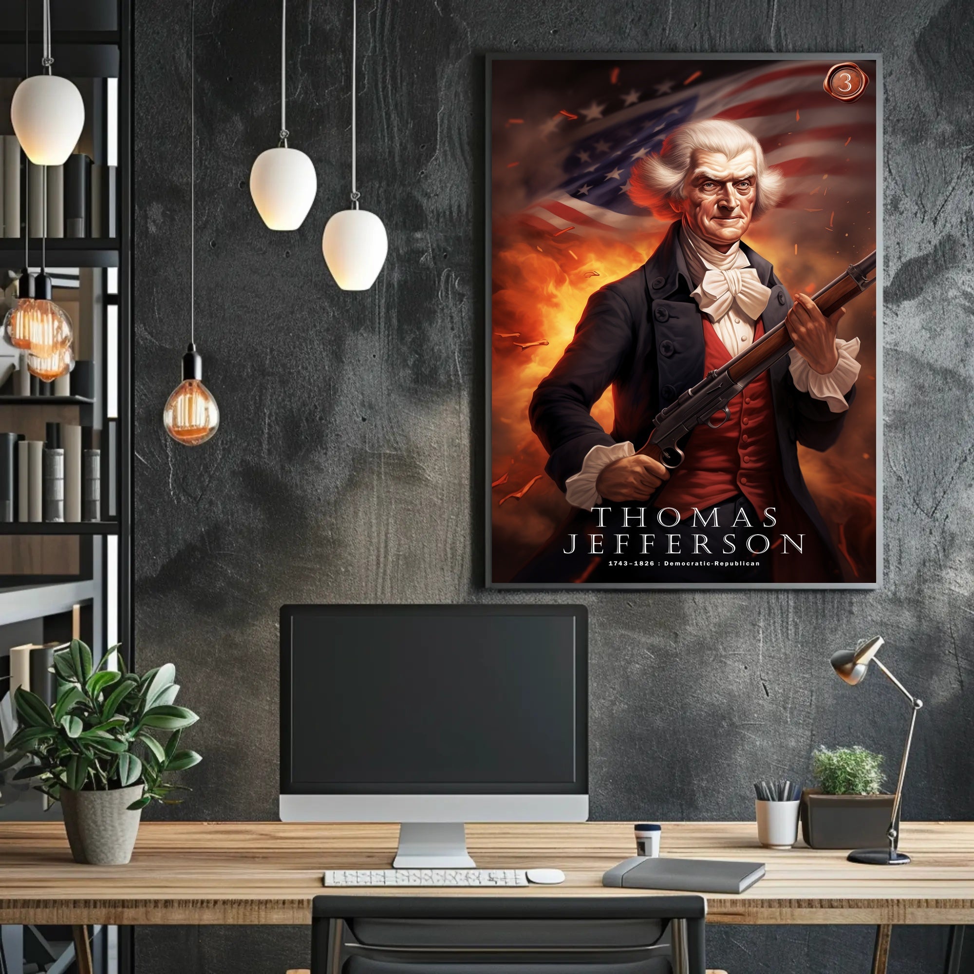 Thomas Jefferson: Democratic-Republican Legacy Poster
