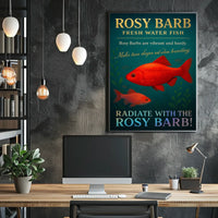 Rosy Barb Freshwater Fish Poster