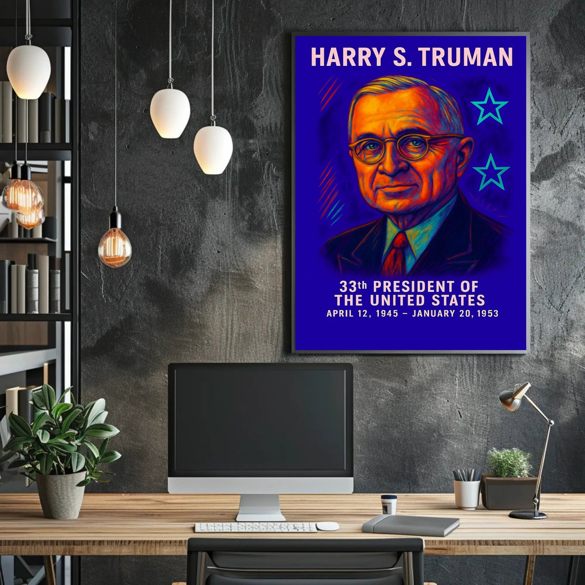 Harry S. Truman 33rd President Poster