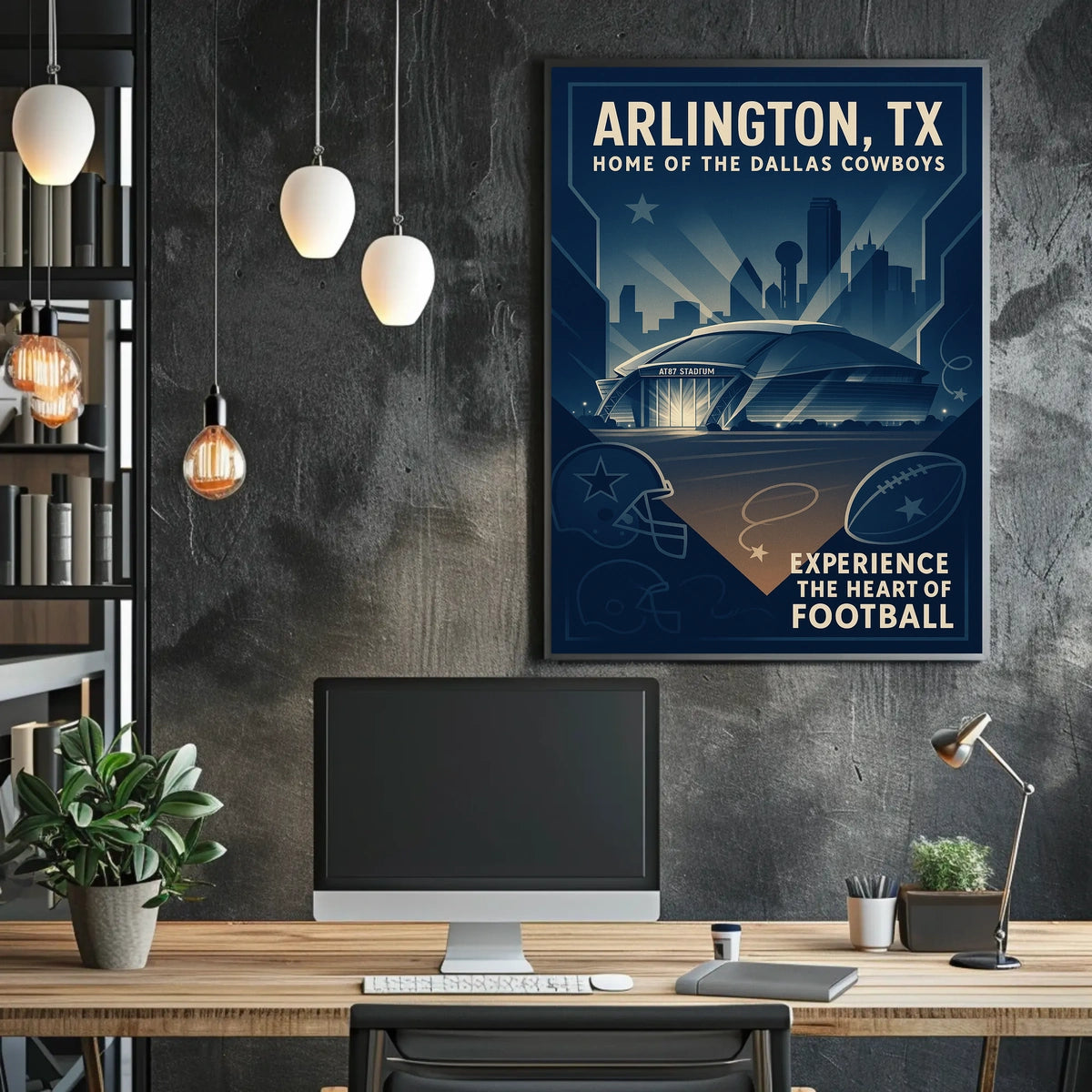 Arlington, TX Home of the Dallas Cowboys Poster