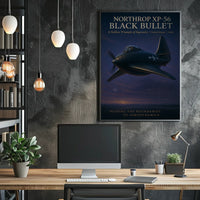 Northrop XP-56 1943 Aircraft Historical or Presidential Poster