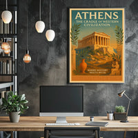 Athens The Cradle of Western Civilization Poster