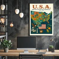 United States Of America Est. 1776 Poster