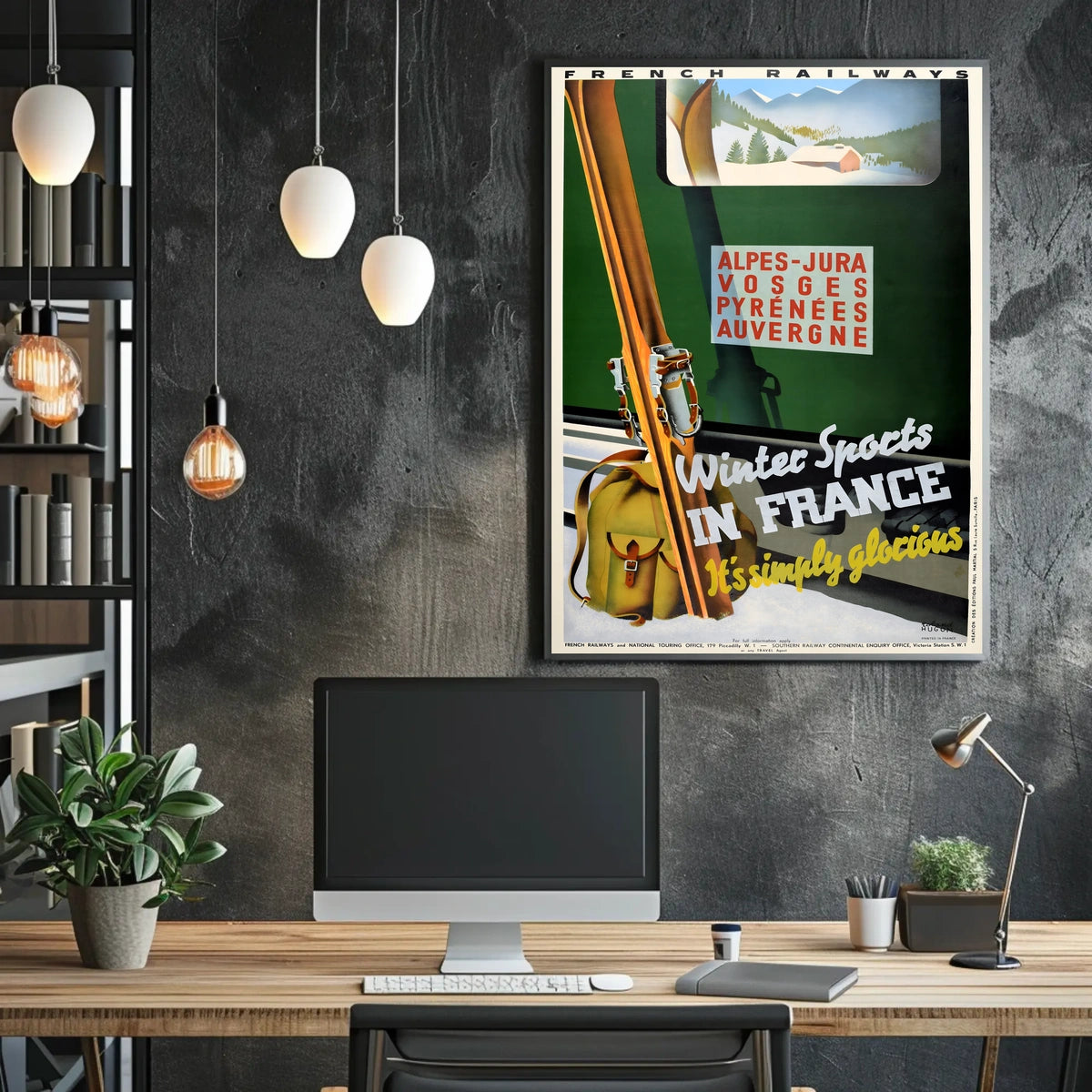 Winter Sports In France Poster