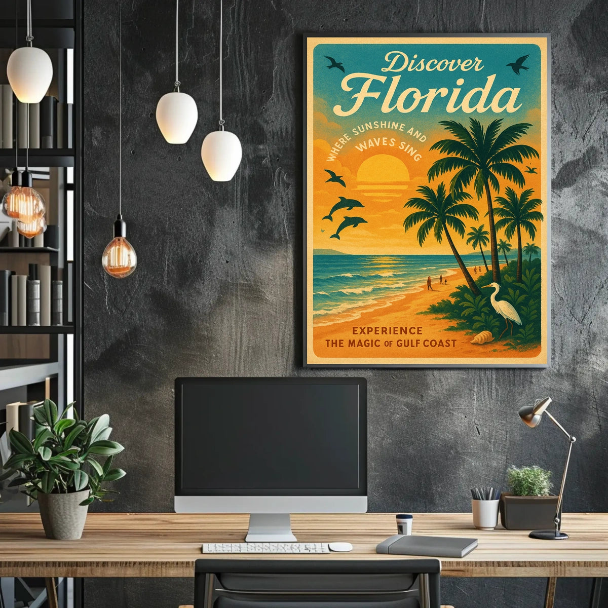 Discover Florida The Magic of the Gulf Coast Poster