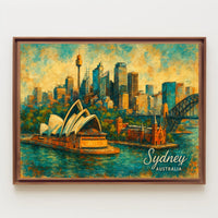 Sydney Skyline Art Poster
