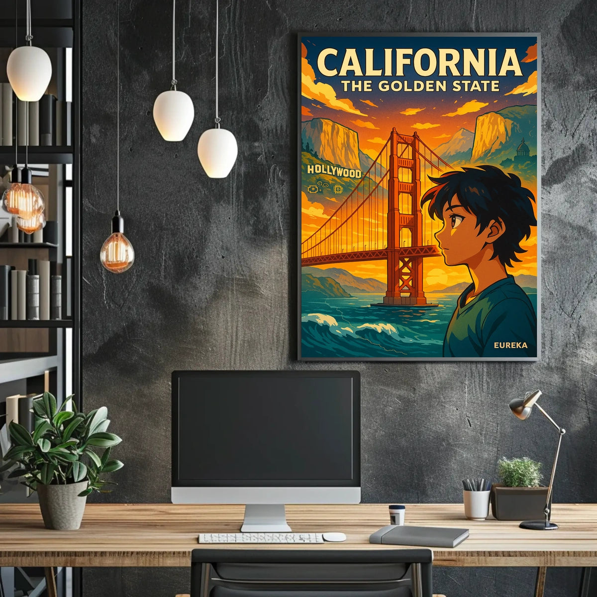 California The Golden State Poster